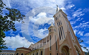 View of St. Nicholas Cathedral in Dalat, Vietnam