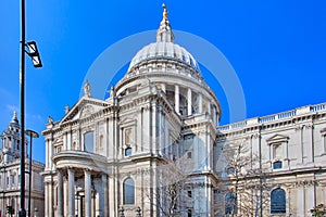 View of St Pauls Cathedral London England