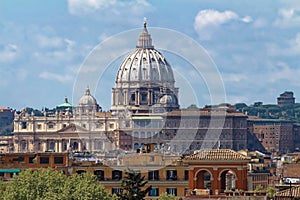 View on St Peter Basilica , Vatican, Italy