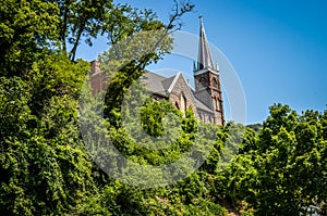 View of St Peters Roman Catholic Church in Harpers Ferry West Virginia
