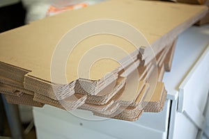 Cardboard sheets stack