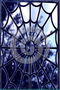 View Through Staine Glass Window photo