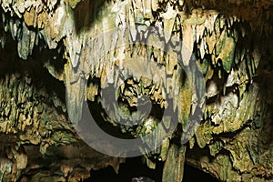 view of stalactites in Rangko Cave West Manggarai photo