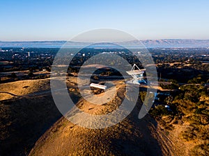 View of Stanford Sattelite Dish from the air