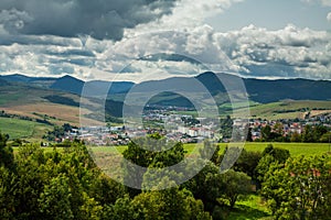 The view from the Stara Lubovna Castle, Slovakia