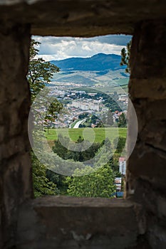 The view from the Stara Lubovna Castle, Slovakia