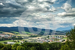 The view from the Stara Lubovna Castle, Slovakia