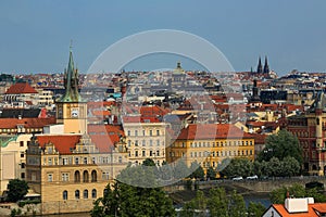 View of the stare mesto or old town Prague. Czech Republic