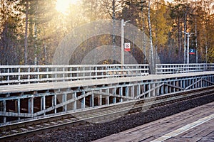 View of the station plaform