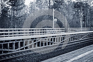 View of the station plaform