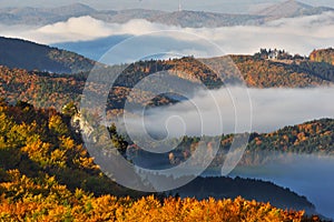 View from Stefanikova vyhliadka at Sulovske vrchy