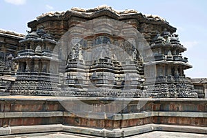 View of stellate, star Shape, form of shrine outer wall at the C