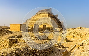View of the Step Pyramid of Djoser at Saqqara