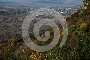 View on Stepanakert from mountain