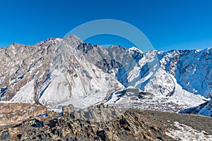 The view of Stepantsminda town in Georgia