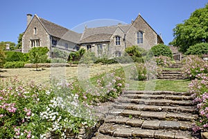 View of Steps leading to rear of Great Chalfield Manor