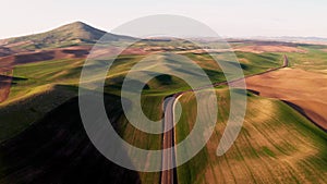 View of Steptoe Butte Eastern Washington Palouse Farmland