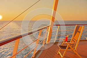 View from the stern of the ship.