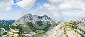 View of Stirovnik from Mount Lovcen