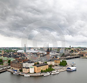 View of Stockholm cityscape