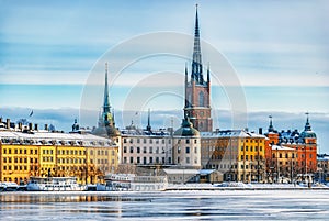 Stockholm Gamla Stan Winter Landscape photo