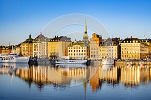 View of Stockholm Sweden early morning