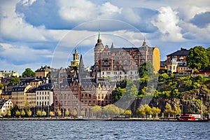 View of Stockholm Sweden in summer