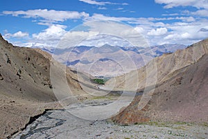 View of Stok, Ladakh, Jammu And Kashmir, India
