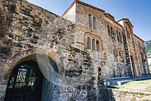 View of the Stone Greek traditional old Orthodox church in Christianoupoli