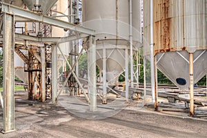 View of a Storage Facility for Water Softening Salt