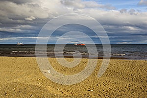 A view of the Strait of Magellan