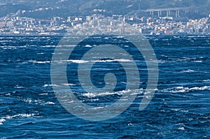 View of the Strait of Messina