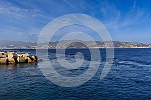 View of the Strait of Messina