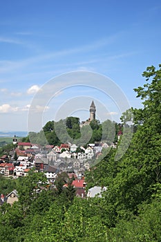 View of Stramberk with Truba Tower, Czech Republic