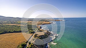 View of Strandzha preserve on the Black Sea coast from Above