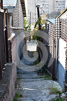 View of the street of the old city.