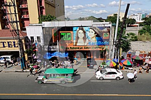 View of street at Quezon in Manila, Philippines