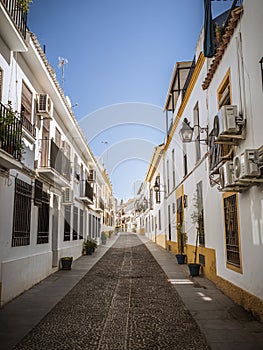View of the street of San Basilio in Cordoba photo