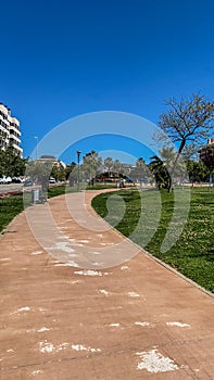 View of street in teatinos, Malaga photo