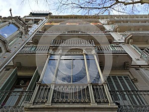 View of Streets of Barcelona Downtown