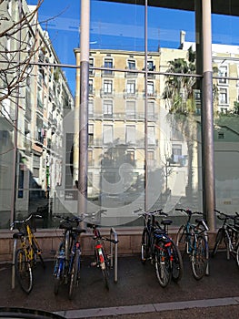 View of Streets of Barcelona Downtown