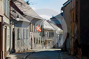 Pohled do ulic Bratislavy, hlavního města Slovenska