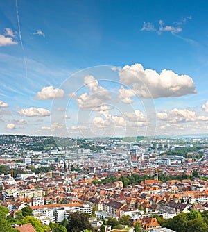 View of Stuttgart city, Germany