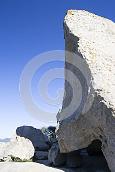 View of Su Cuguddu also called Pyramid, in Monte Liuru