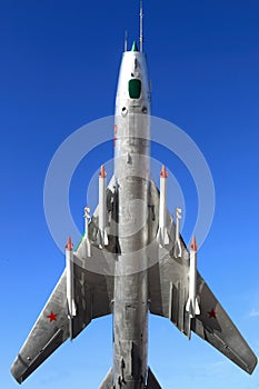 SU-17 Soviet variable-sweep wing fighter-bomber