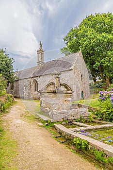 Quimper, France. The subsidiary part of the Jesuit Chapel photo