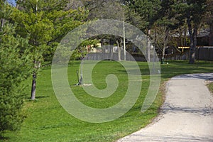 View of a suburban park