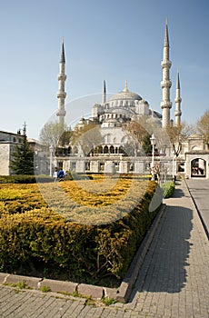 View of Sultanahmet (Blue) Mosque in Istanbul