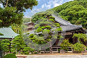View of Suma Temple in Kobe, Japan photo