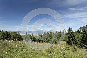 View on the summer Slovakia Mountains High Tatras